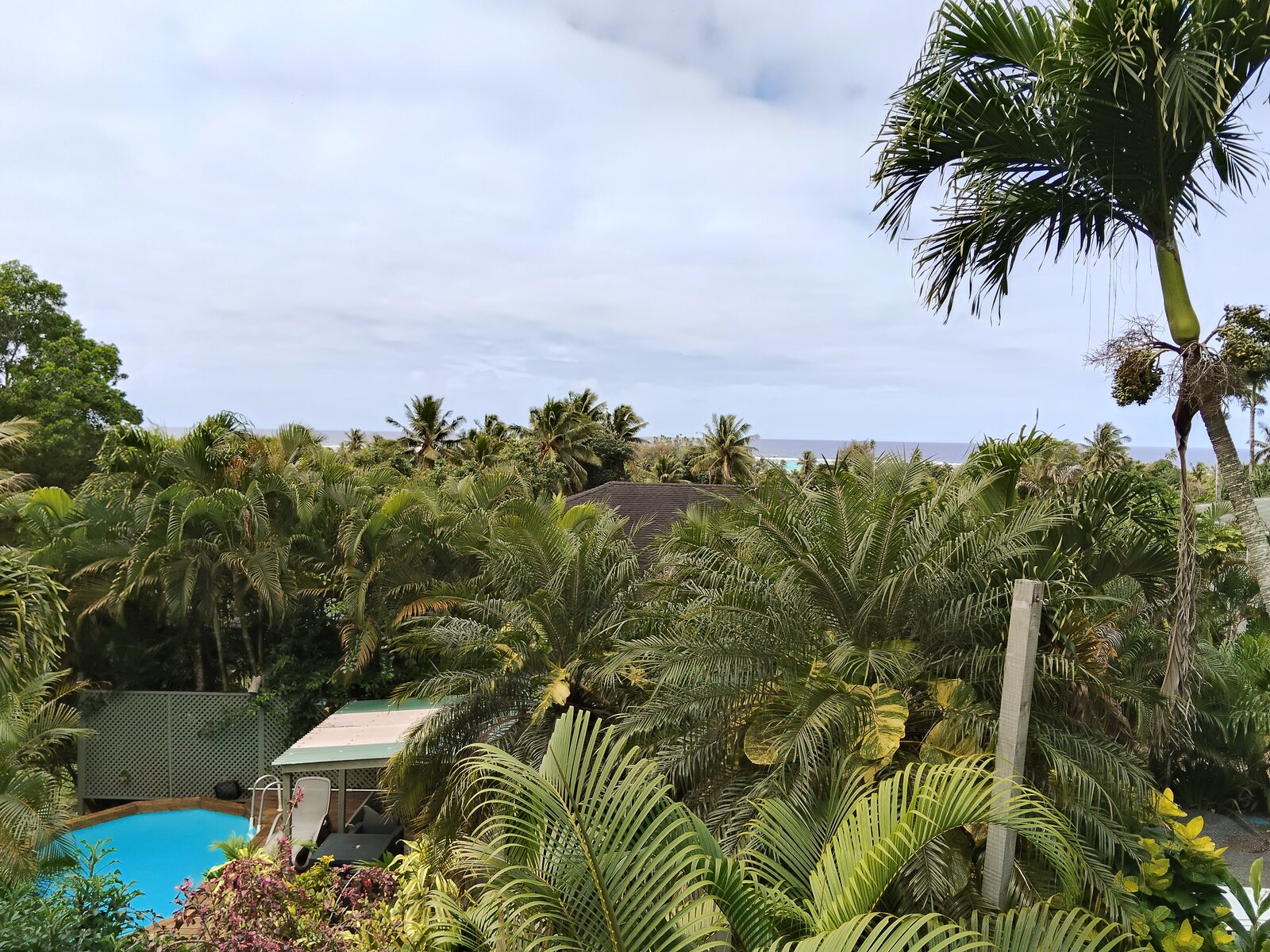 Ocean and lagoon views from Kaute